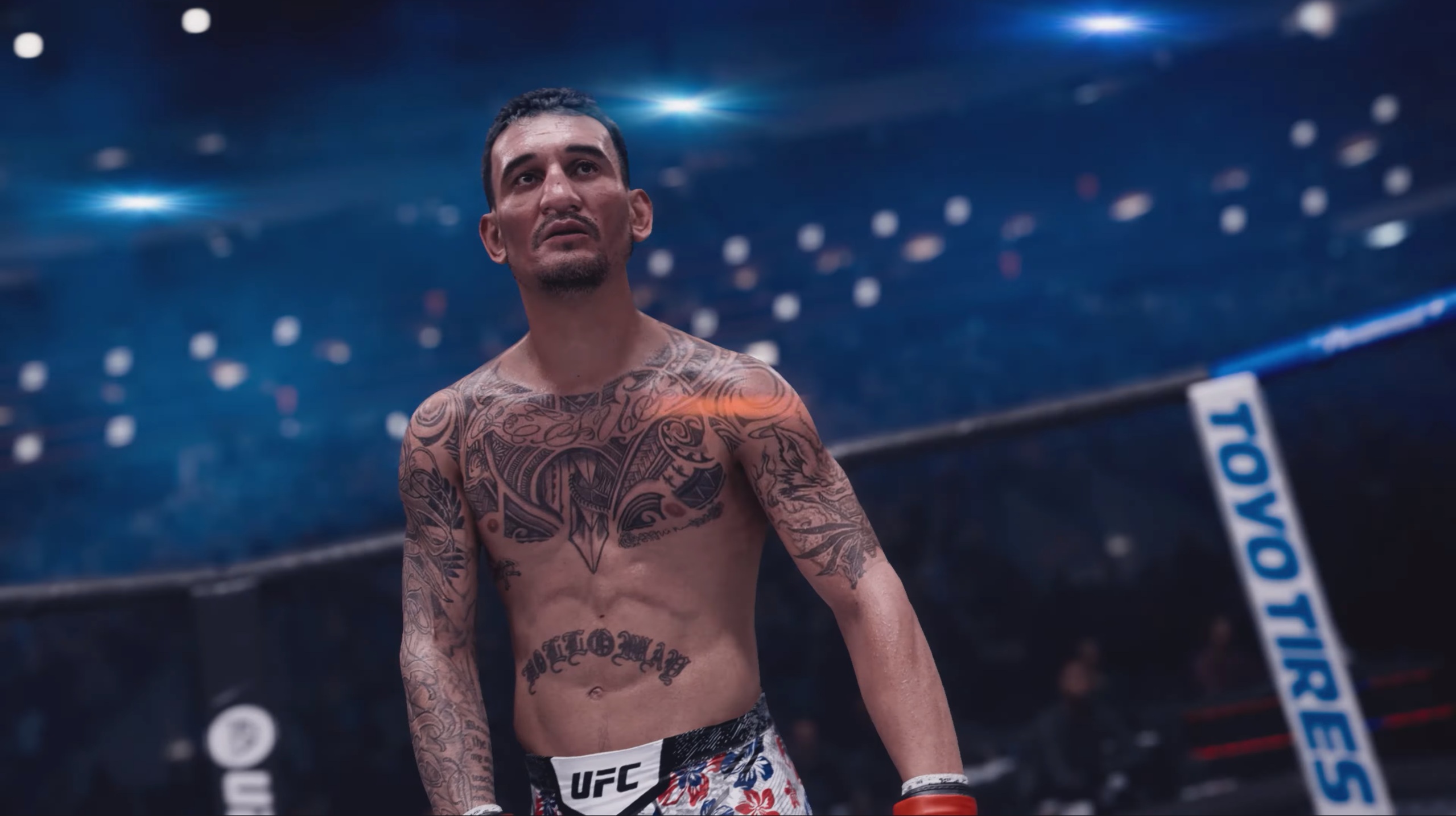 EA SPORTS UFC 6 Screenshot Ambientazione – Grafica Ultra su PC Windows con dettagli ravvicinati del sudore e delle ferite dei lottatori
